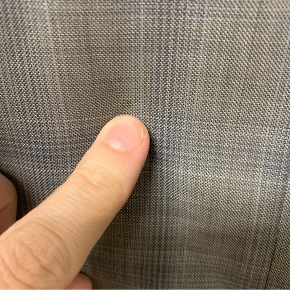 Michael Kors Gray Window Pane Plaid Suit Size 46R and‎ 40R Pants - Picture 10 of 11